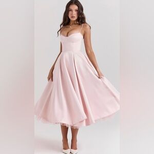 House of CB MADEMOISELLE - Ballerina Pink Midi Dress